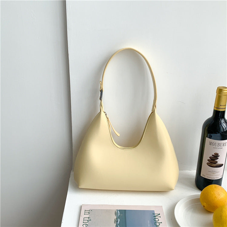 Womens Niche Underarm PU Leather Shoulder Bag