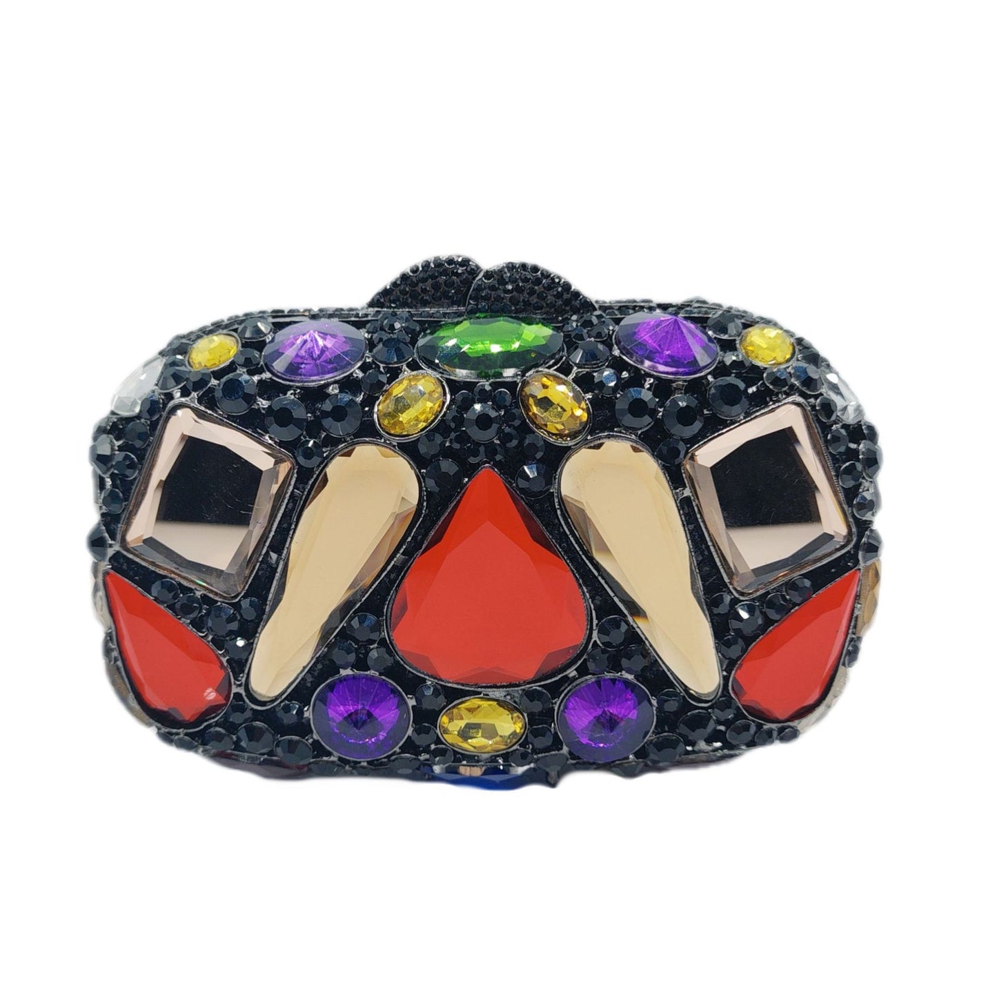 Diamond-Encrusted Evening Bag Glass Diamond Womens Clutch