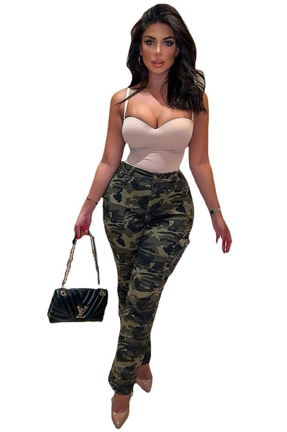 Workwear Autumn New Denim Camouflage Pants
