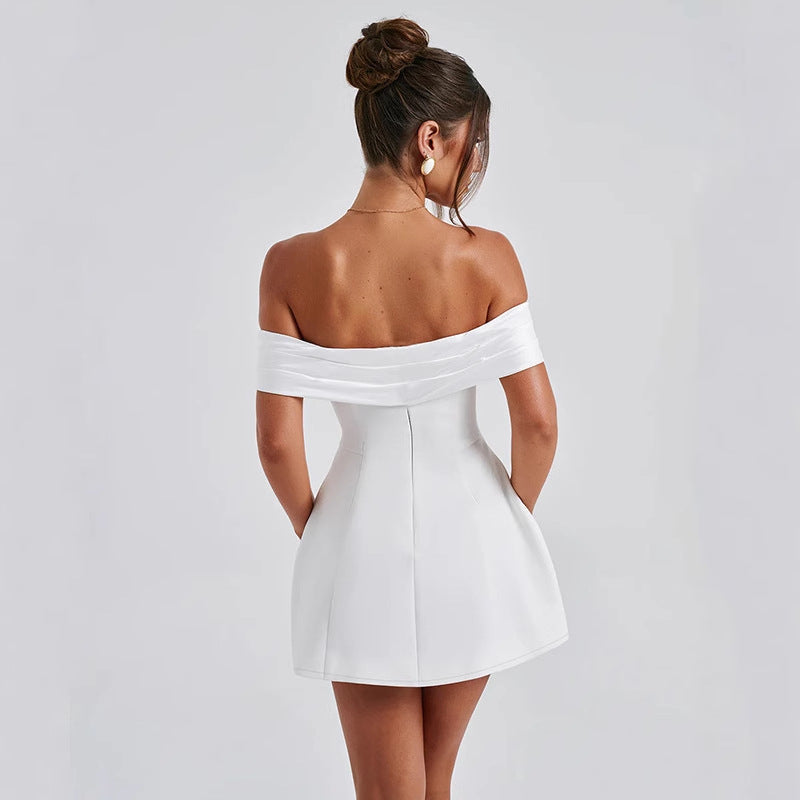Women's Halter-neck Zippered Backless Dress