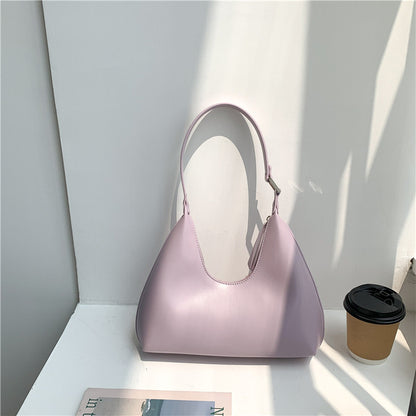 Womens Niche Underarm PU Leather Shoulder Bag