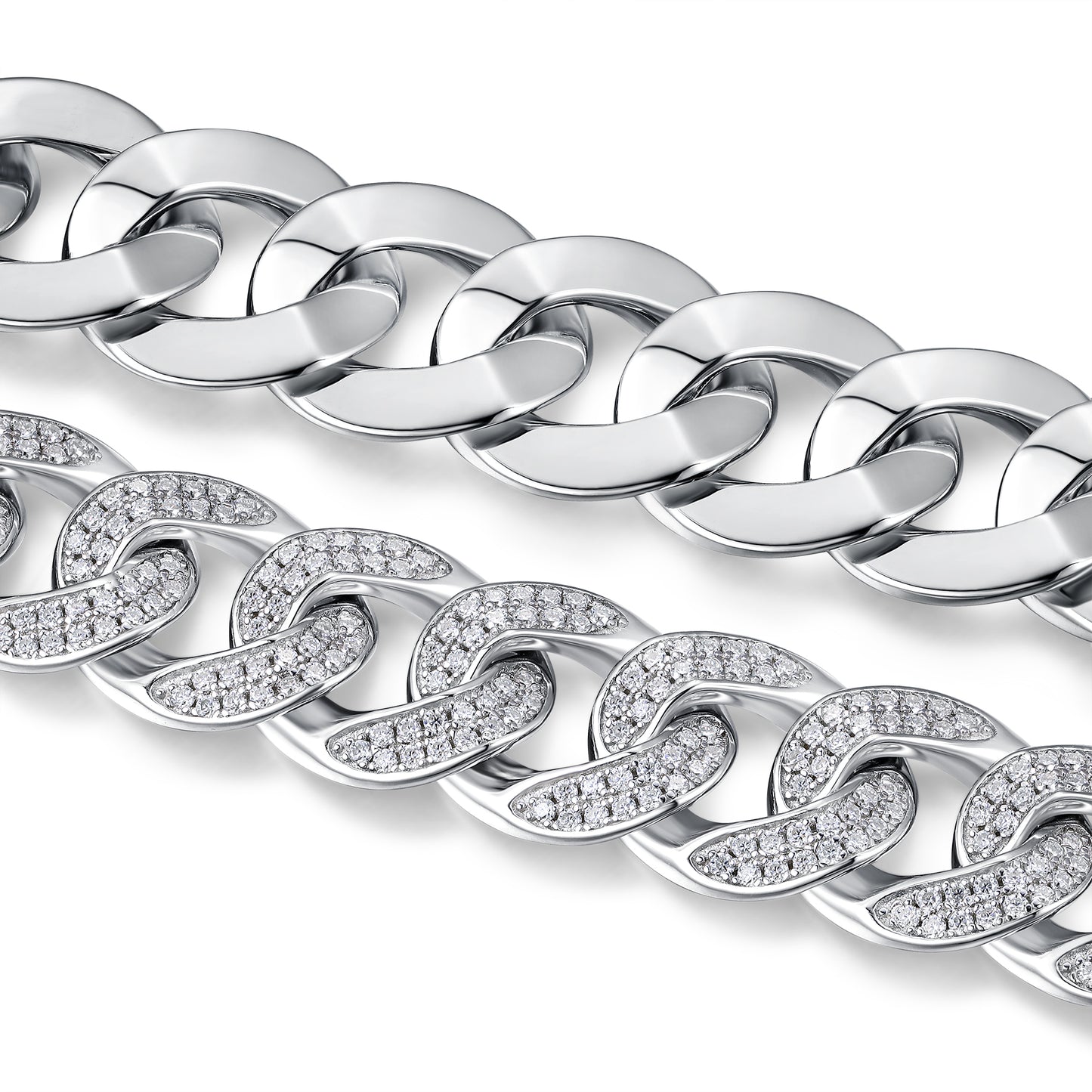 Set With Top-quality Moissanite, This Luxurious And Fashionable Light Luxury Jewelry Silver Bracelet Is Made Of S925 Silver Electroplated With Platinum