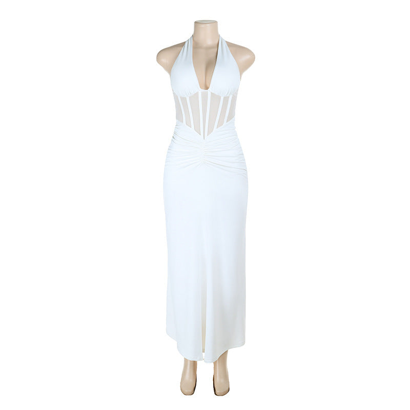Elegant Backless Quality Banquet Gown