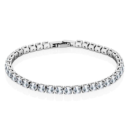 Lightweight Luxury Fully Diamond-encrusted Copper Bracelet