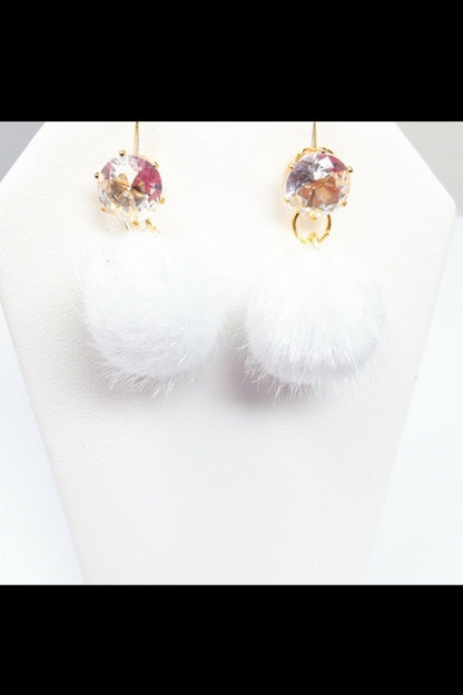 Dangle - Fuzzy Drop Earrings