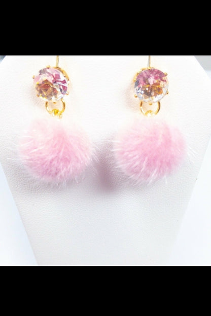 Dangle - Fuzzy Drop Earrings